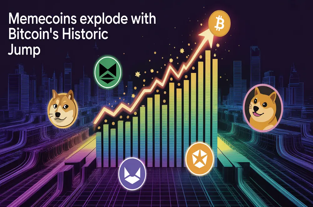 Memecoins Explode With Bitcoin's Historic Jump